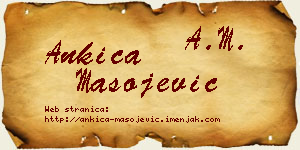 Ankica Mašojević vizit kartica